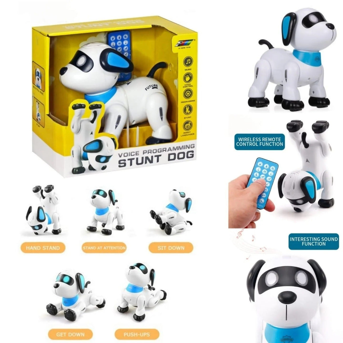 Voice Programming Stunt Dog Robot