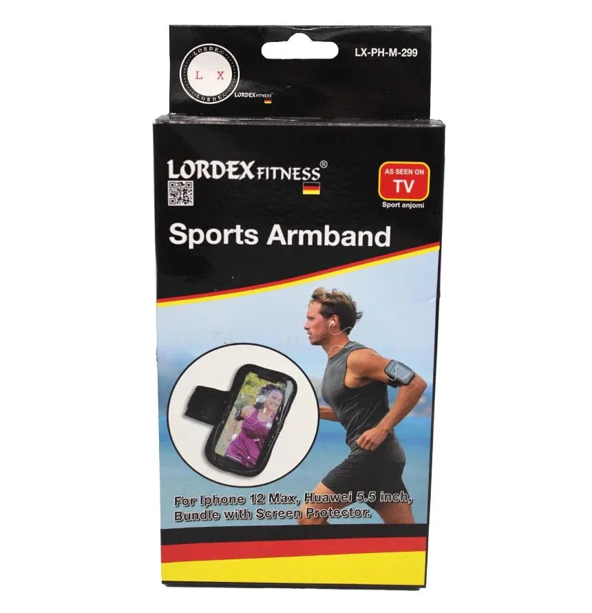 رباط ذراع رياضي من LORDEX – حامل هاتف للجري